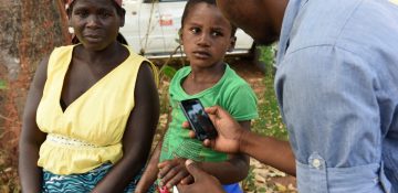 De SkinApp in gebruik in Mozambique                