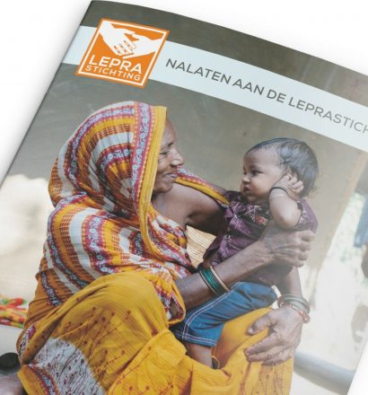 De brochure over nalaten aan de Leprastichting