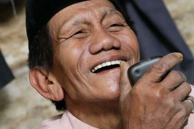 Indonesische man met lepra
