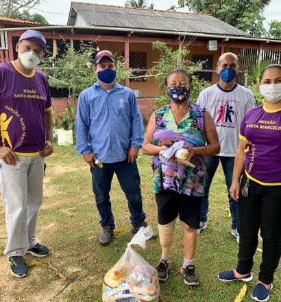 Hulppakket voor leprapatiënten in Brazilië tijdens coronatijd